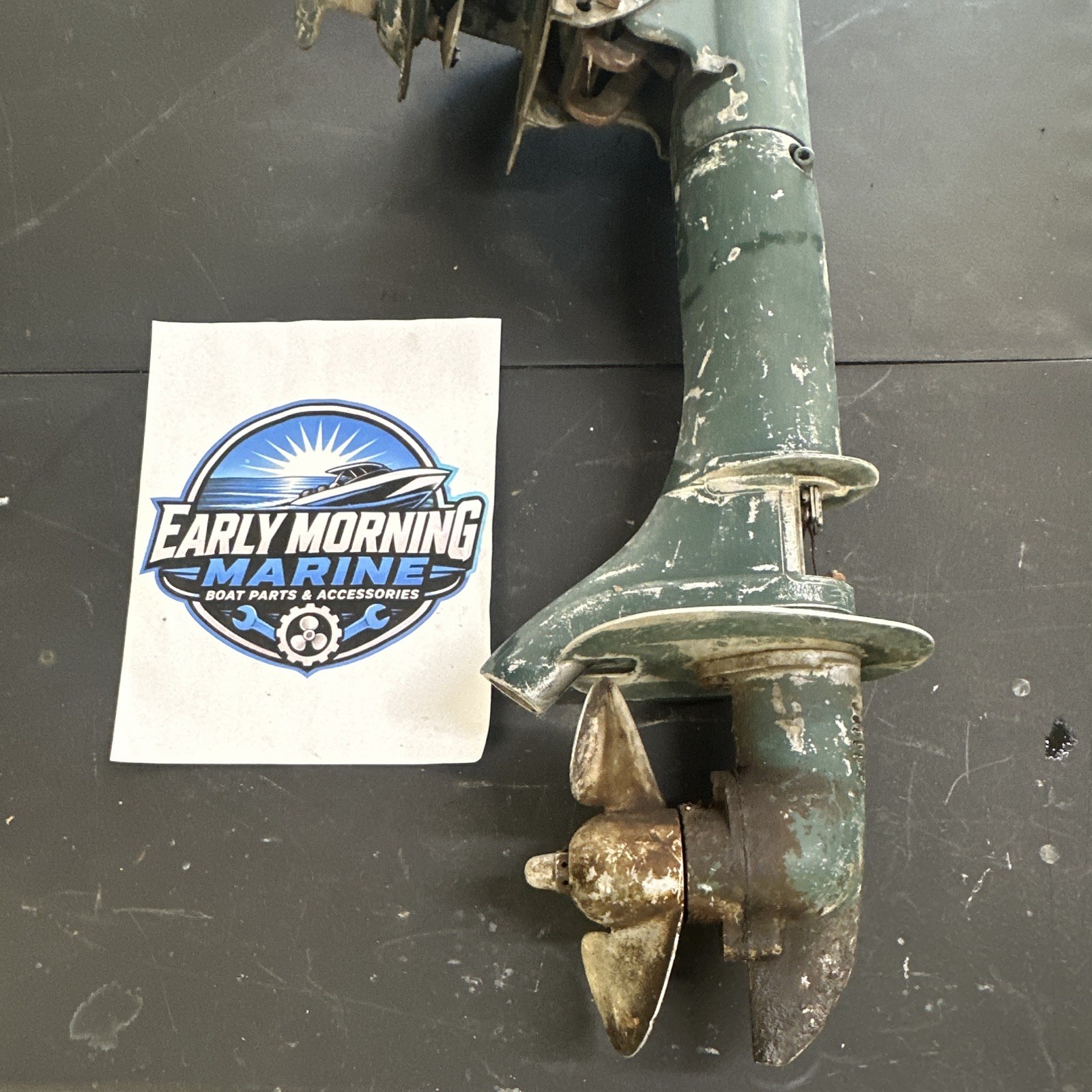 Vintage Elgin 7.5HP Outboard Lower Unit Midsection Transom Clamp Prop West Bend Vintage Elgin 7.5HP Outboard Lower Unit Midsection Transom Clamp Prop West Bend