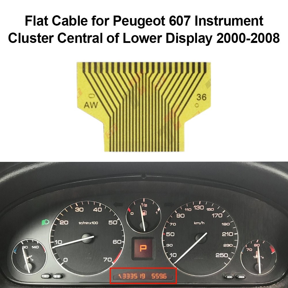 Flat Cable for Peugeot 607 Dashboard Central of Lower Display