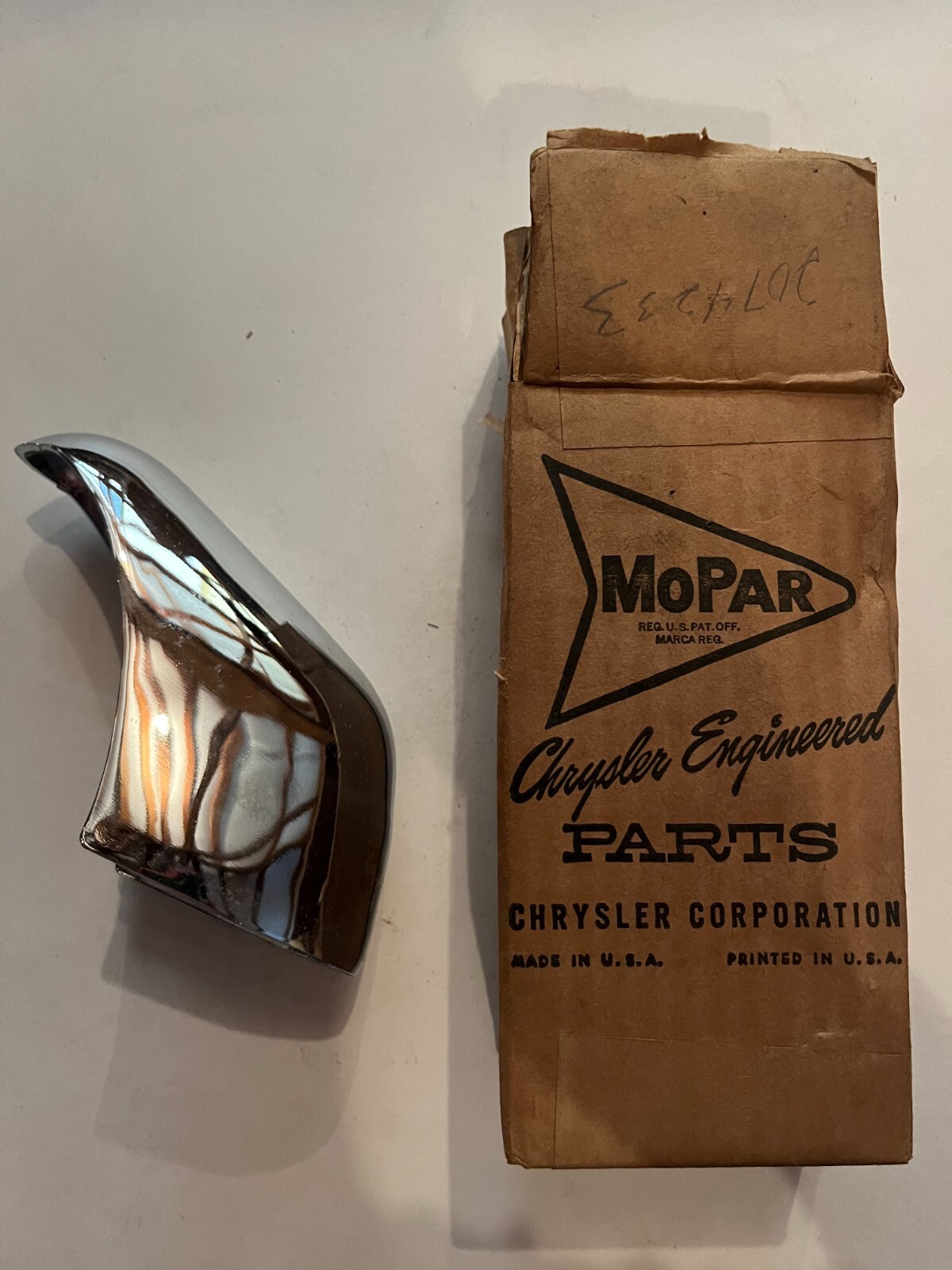 New Old Stock Mopar Front Bumper Guard for 1960-61 Plymouth Models #2074233 New Old Stock Mopar Front Bumper Guard for 1960-61 Plymouth Models #2074233