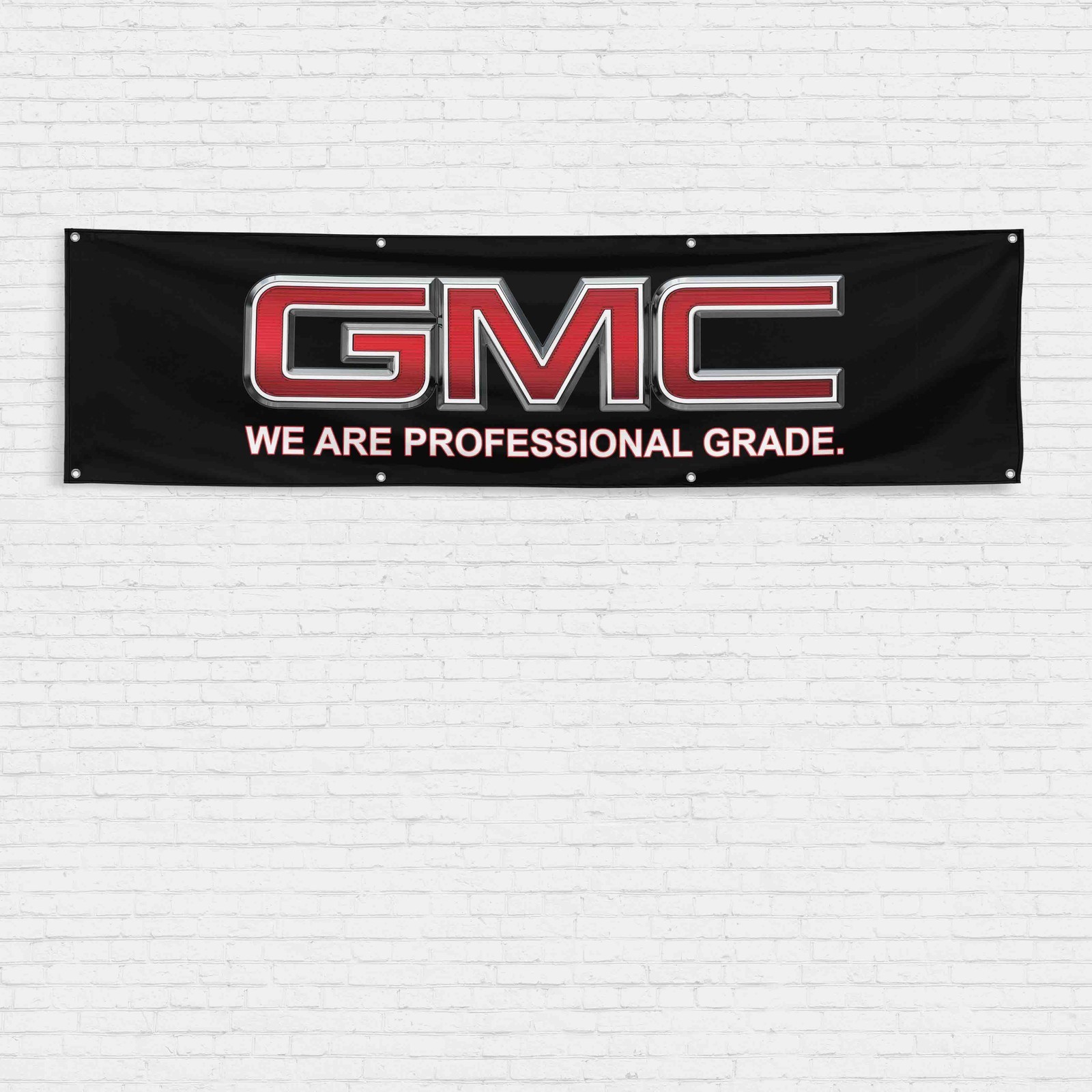 GMC 2x8 ft Flag Garage Wall Banner