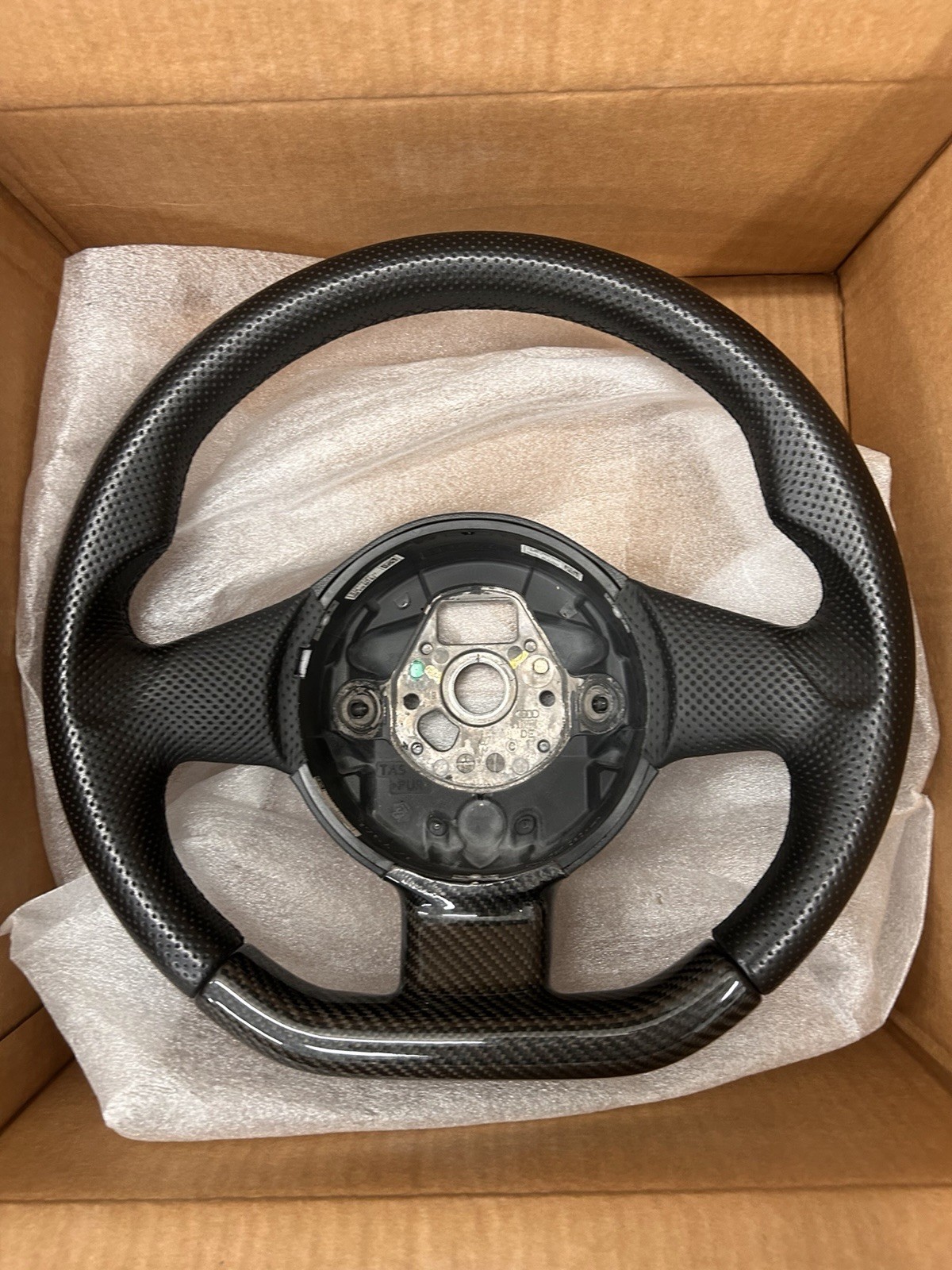 LAMBORGHINI GALLARDO LP560 SL STEERING WHEEL CARBON FIBER LEATHER OEM400419091Bj LAMBORGHINI GALLARDO LP560 SL STEERING WHEEL CARBON FIBER LEATHER OEM400419091Bj