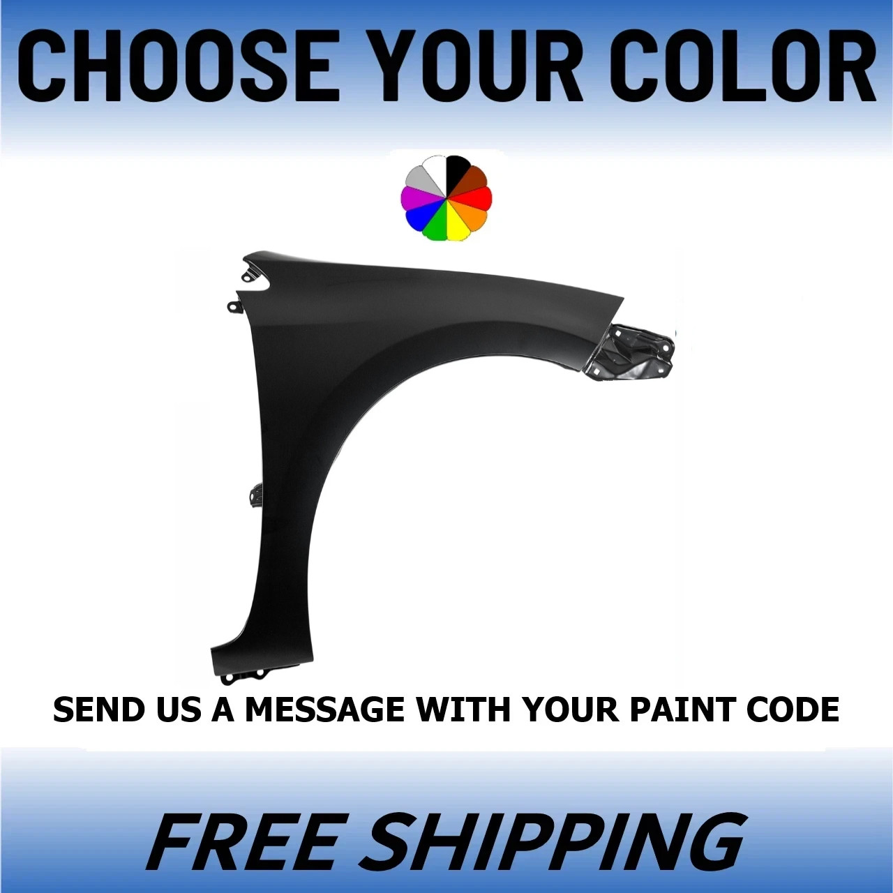 NEW Painted Passenger Side Front Fender For 2014-2019 Toyota Corolla Sedan