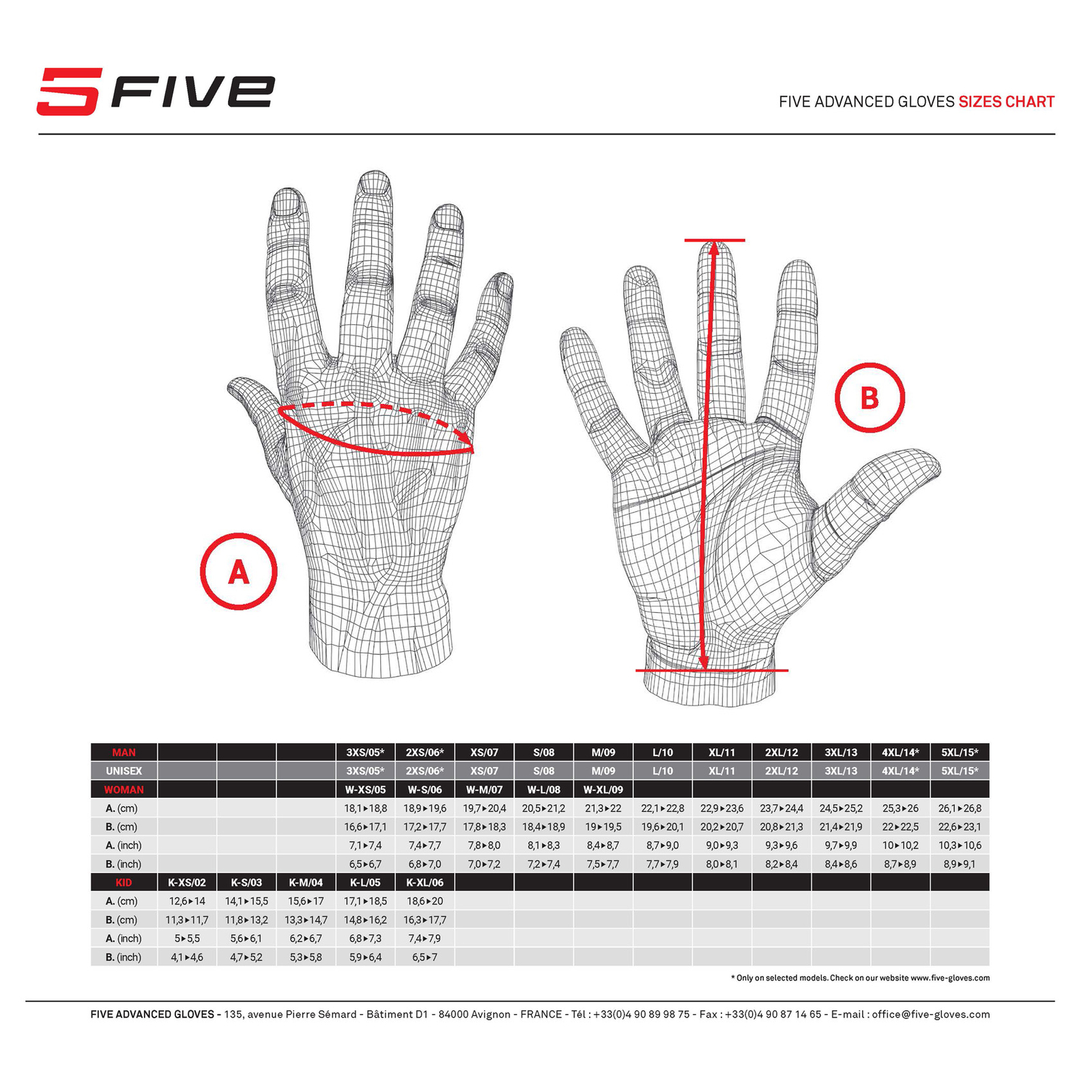 Five 5 Gloves 02 Street Stunt EVO2 Leather Summer Men\'s Motorcycle Size S~XXXL