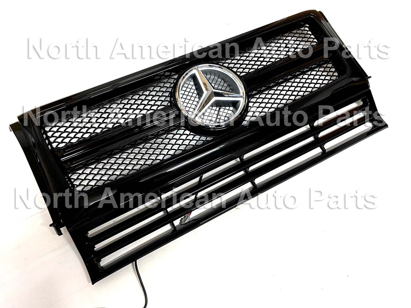G63 Grille G-Class W463 G-Wagon All Black G500 Illuminated LED Chrome G63 Grille G-Class W463 G-Wagon All Black G500 Illuminated LED Chrome