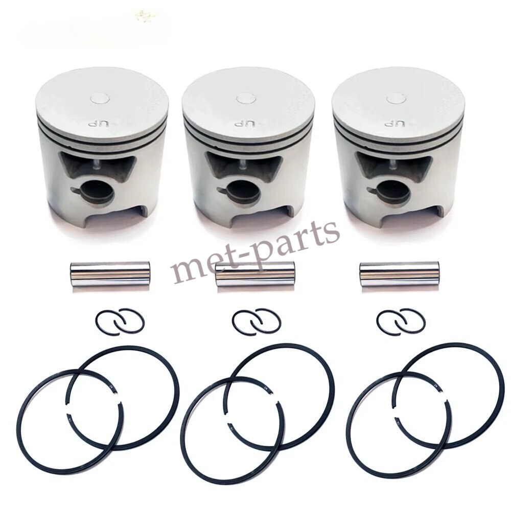 3Sets PISTON KIT STD 705-850026T1 39-831255A6 For Mercury 40/50/60HP 705-850026