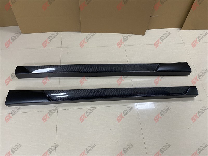 For Fit 2008-2015 Audi R8 V10 Carbon Fiber Side Skirts Rear Lip Spoiler Wing Kit