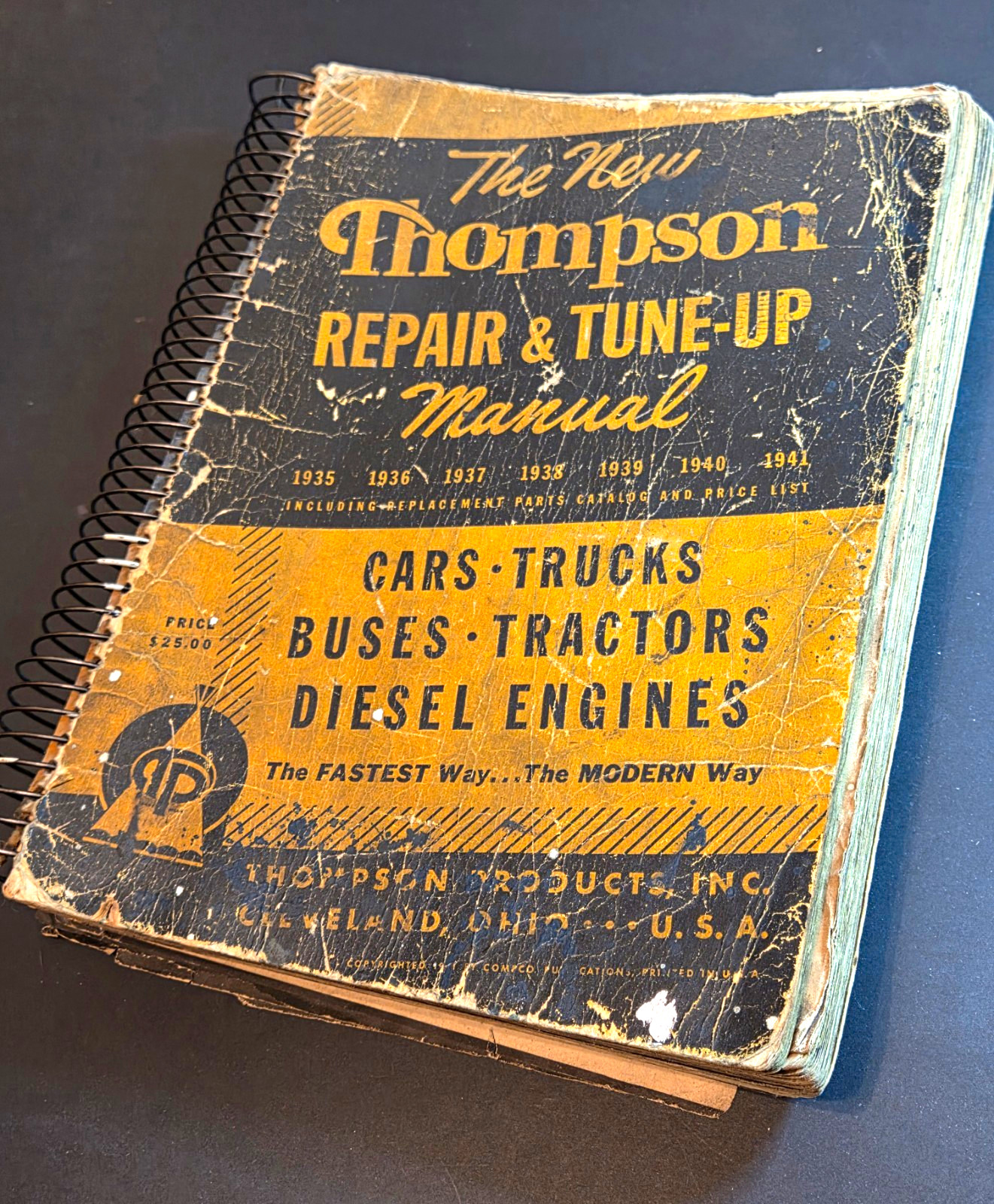 Vintage Thompson Repair & Tune-Up Manual For Vehicles 1935 to 1941. Vintage Thompson Repair & Tune-Up Manual For Vehicles 1935 to 1941.