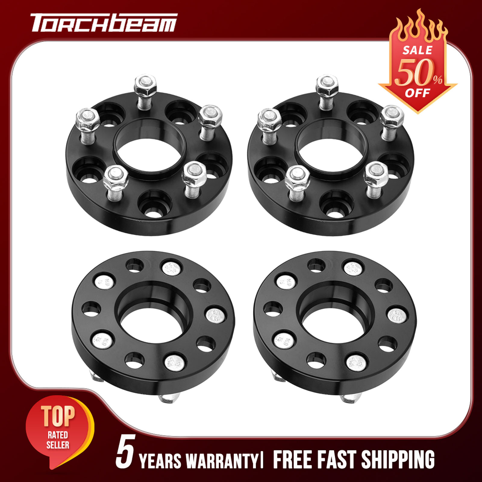 (4) 25mm 5x4.5 Wheel Spacers 12x1.25 For Infiniti G37 G35 Q50 M37 Nissan 350Z