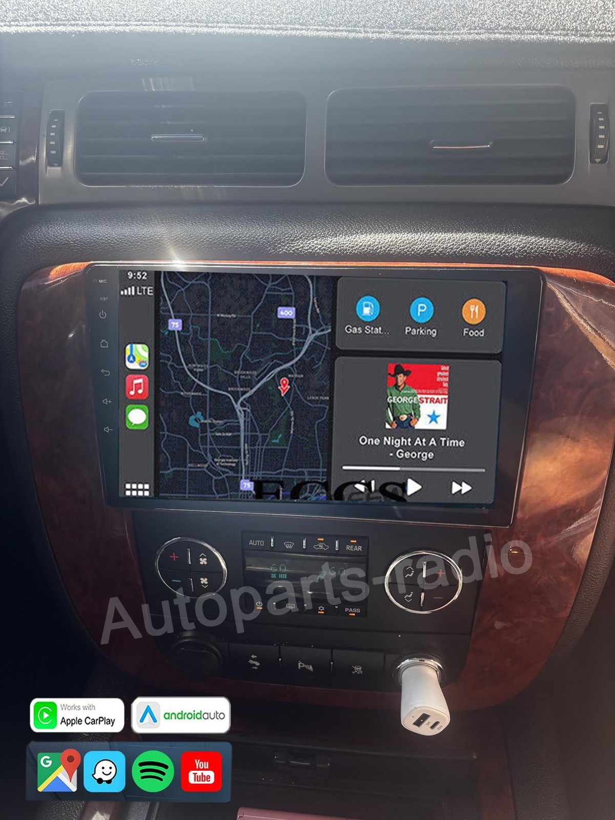 For 2007-2012 GMC Yukon / Yukon XL  Android 13 CarPlay Radio GPS Navi wifi FM BT