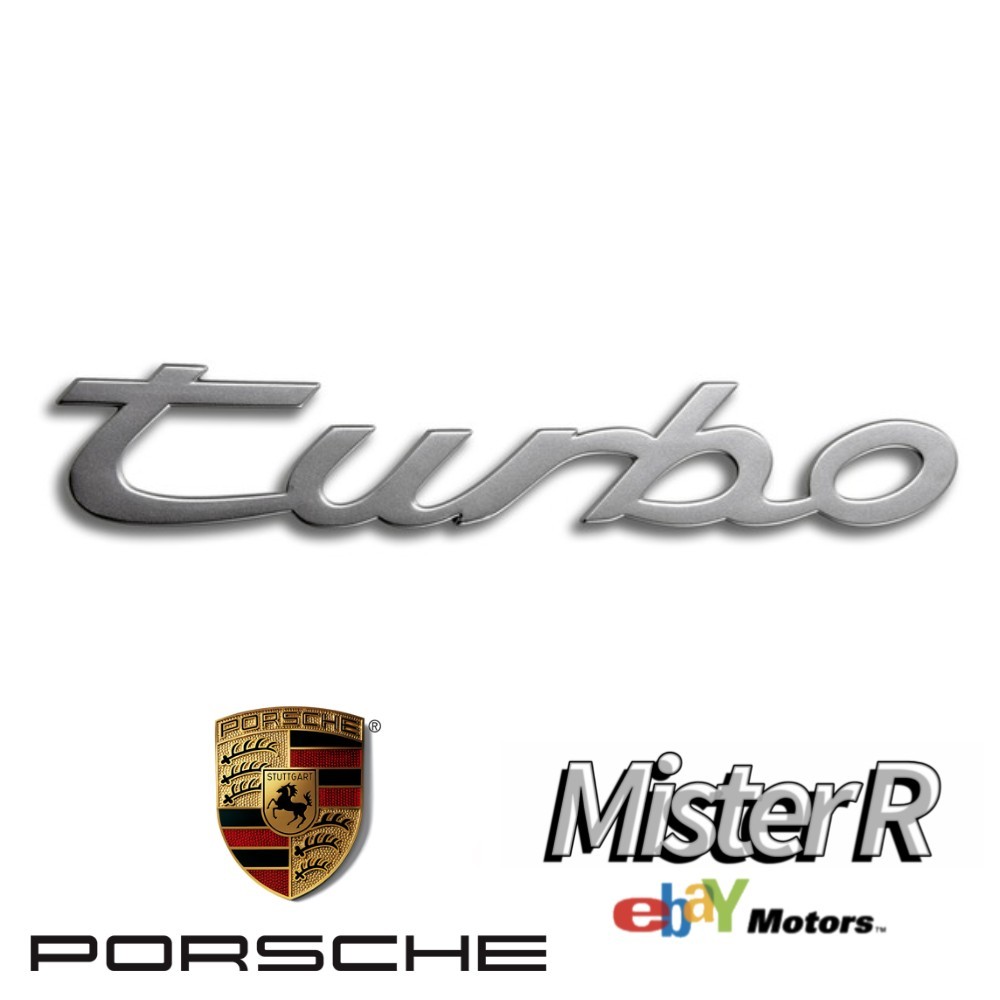Porsche 944 • Turbo Script Emblem • Rear Decklid/Trunk Insignia • #95155909301