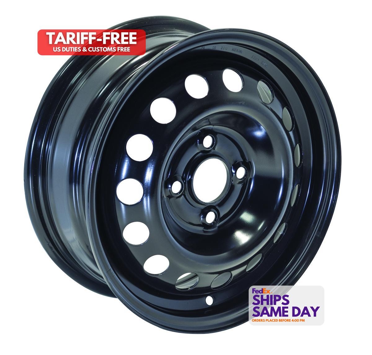 One 14inch Black Steel Wheels 4Lug Rim for Mitsubishi Mirage Lancer rPY RTX