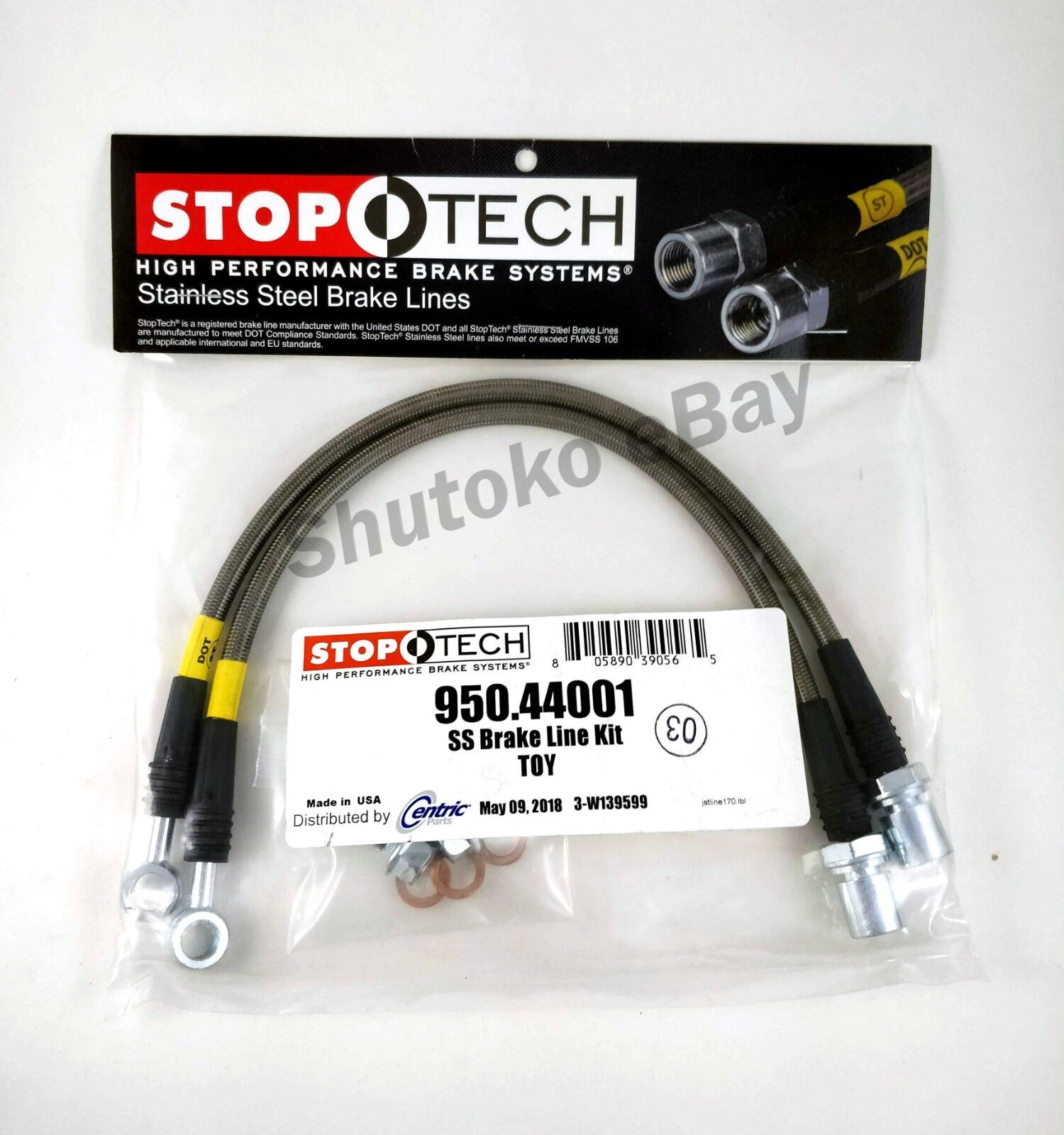 STOPTECH STAINLESS STEEL FRONT BRAKE LINES FOR 98-05 LEXUS GS300 / GS400 / GS430