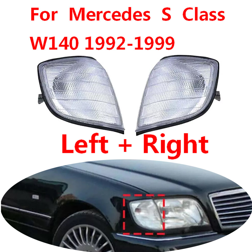 Fits 1992-99 Mercedes S Class W140 Front Turn Signal Lamp Left+Right 1408260543