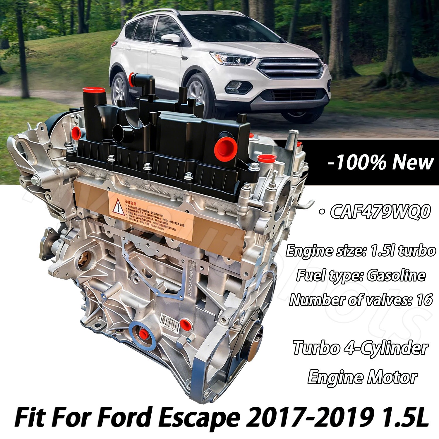 Fit For 2014-2020 Ford Fusion 1.5L Engine CAF479WQ0 Turbo 4-Cylinder Motor