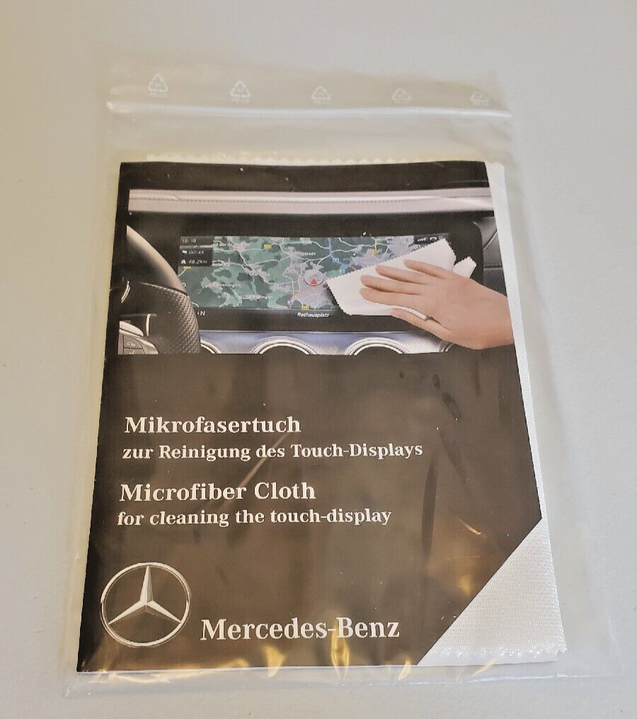 MERCEDES BENZ MICROFIBER CLOTH NEW SEALED Cleaning Touch Display A0009865500 OEM