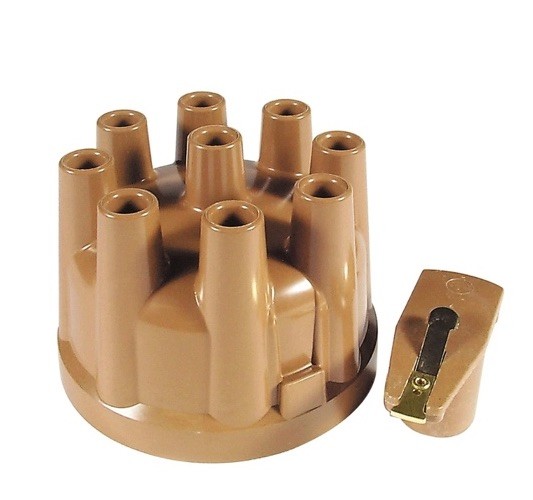 ACCEL 8220ACC Distributor Cap & Rotor Kit Female Socket Style Tan for Ford/Jeep