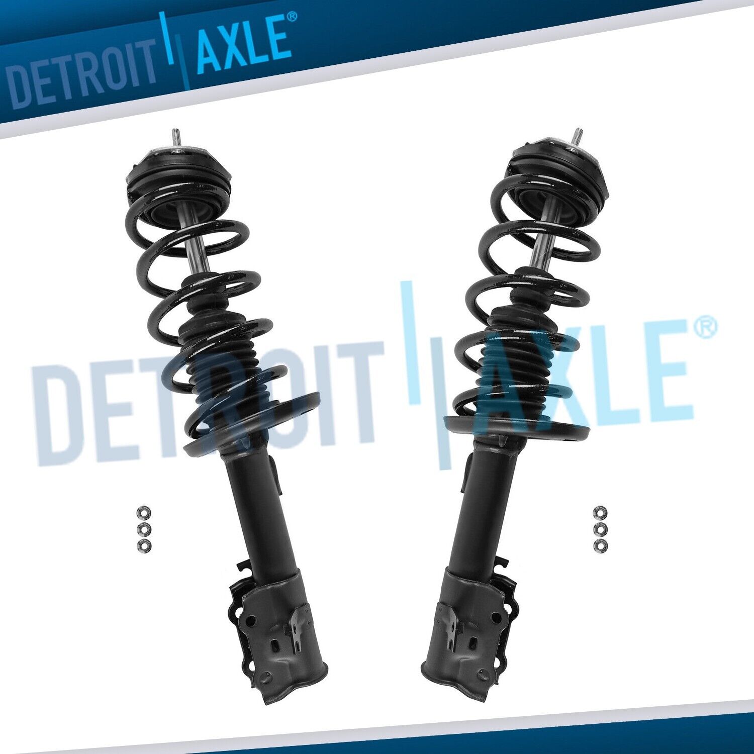 Front Left Right Struts w/ Coil Spring Assembly Set for 2014 - 2017 Ford Fiesta