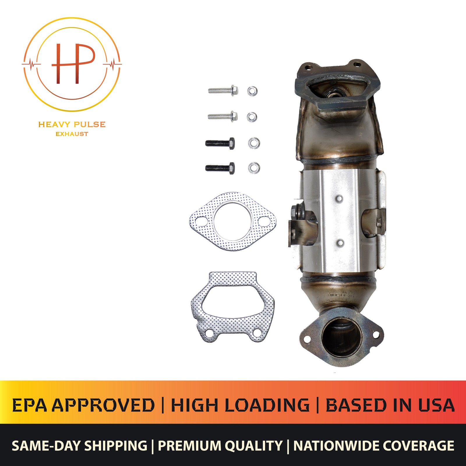 Front Left Catalytic Converter with Integrated Exhaust Manifold for 2014-2017 Ra
