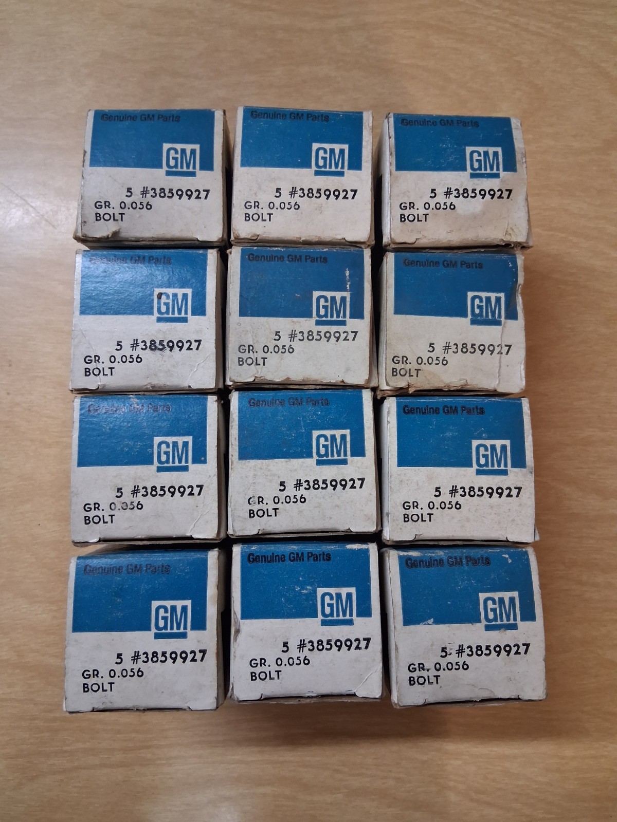 OEM GM Big Block 396 427 454 4 Bolt Main Cap Outter Bolts #3859927 NOS  12 Boxes