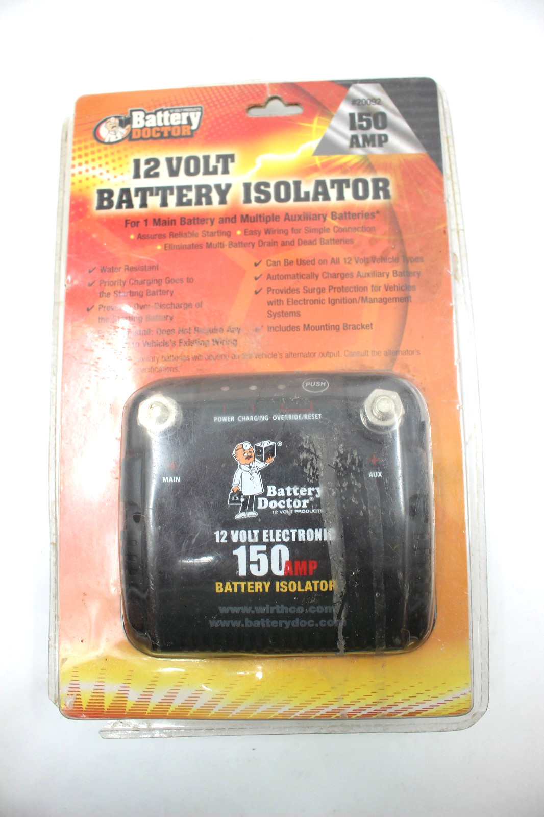 WirthCo 20092 Battery Doctor 125 Amp/150 Amp Battery Isolator WirthCo 20092 Battery Doctor 125 Amp/150 Amp Battery Isolator