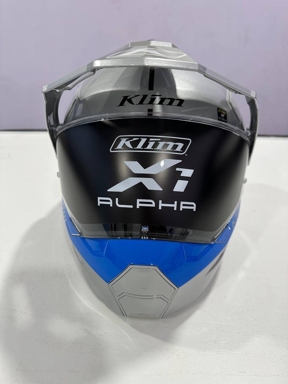 KLIM X1 ALPHA HELMET GLOSS CONCEPT HIGH ELECTRIC BLUE LEMONADE Size XL
