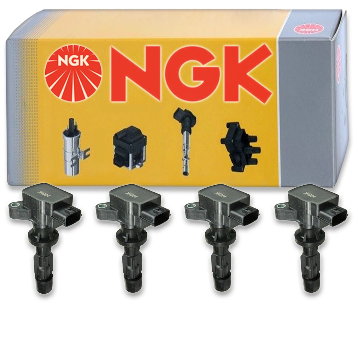 4 pc NGK 48946 U5063 Ignition Coils for UF540 UF-540 L3K9-18-100B xc 4 pc NGK 48946 U5063 Ignition Coils for UF540 UF-540 L3K9-18-100B xc