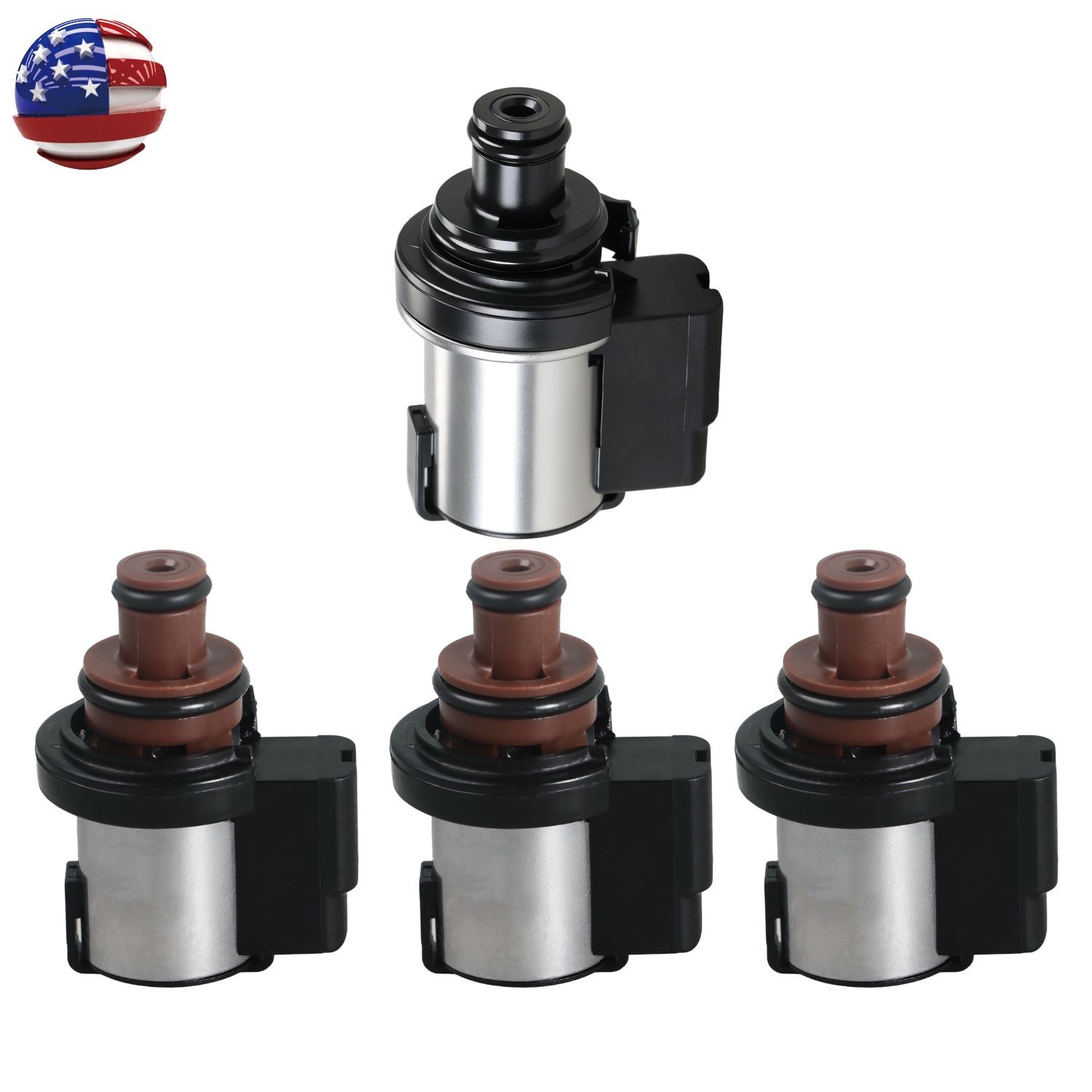 Quality 1PCS AWD Control & 3PCS Lock-Up TCC Solenoid for Subaru CVT TR580 TR690