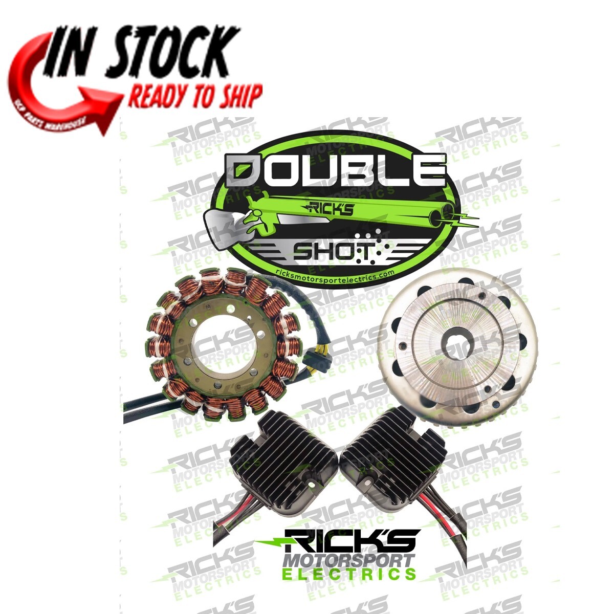 RICKS ELECTRIC DOUBLE SHOT CHARGING KIT 2013-2023 POLARIS UTV - SEE FITMENT -