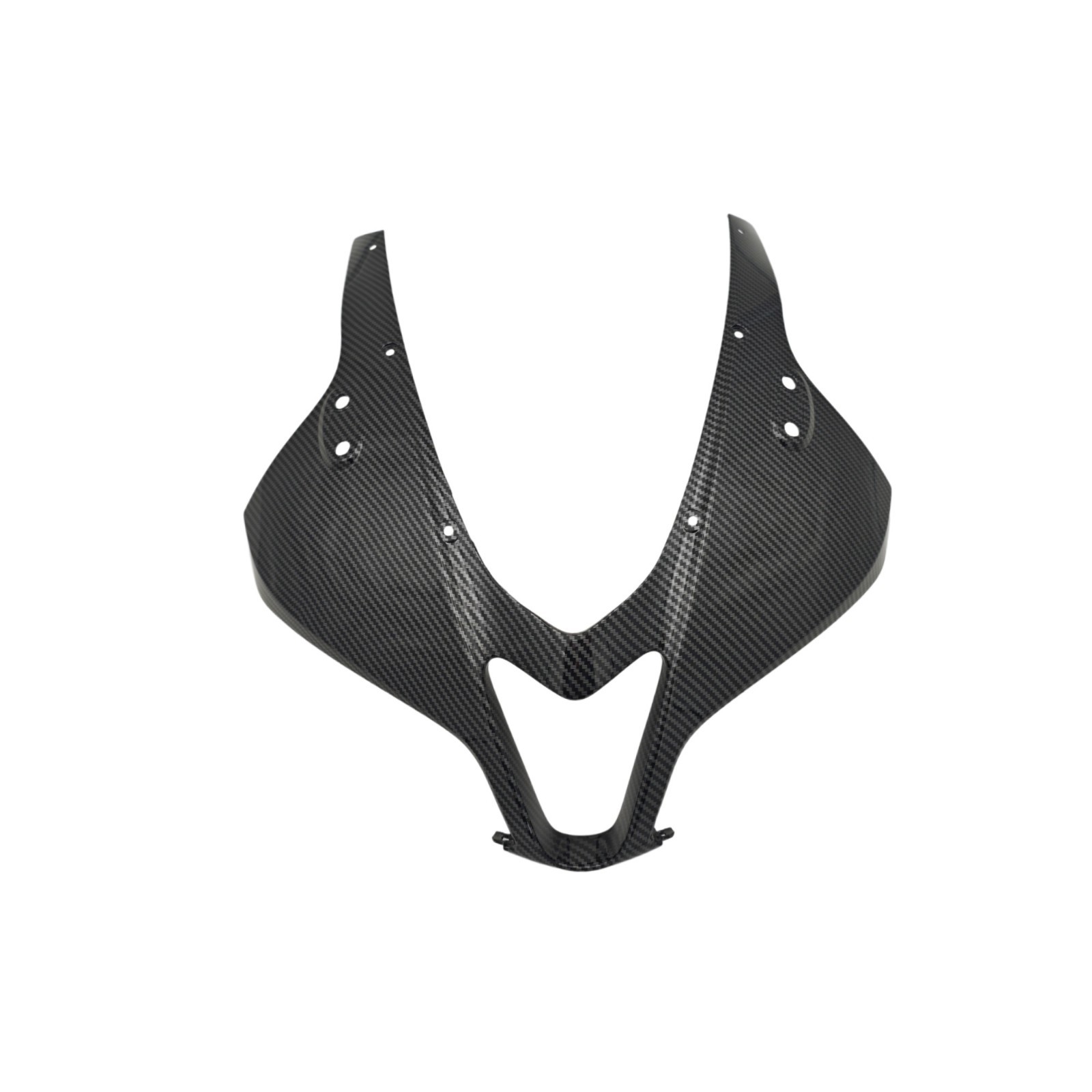 For Honda CBR600RR 2007-2012 Upper Front Nose Headlight Fairing Carbon Pattern