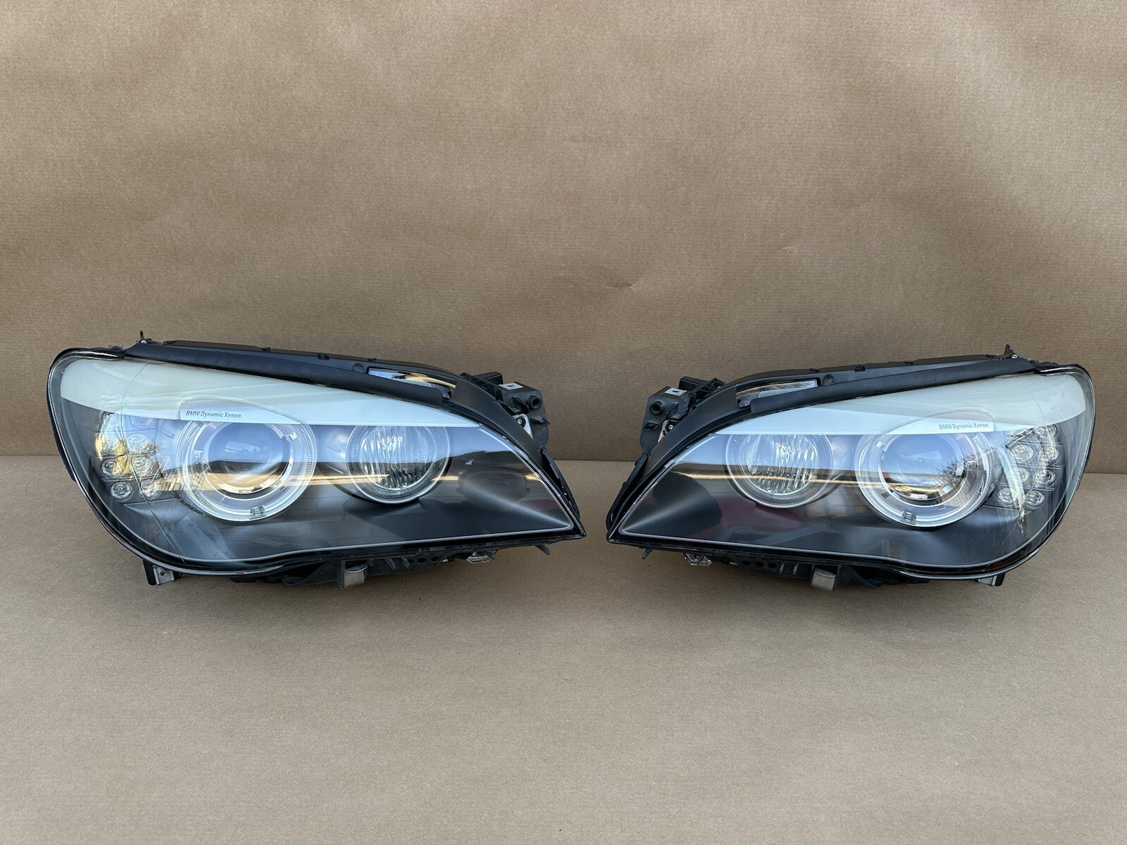 09-12 BMW 750i 740i F01 F02 7’S Headlight Adaptive AFS HID Xenon, OEM Pair L & R