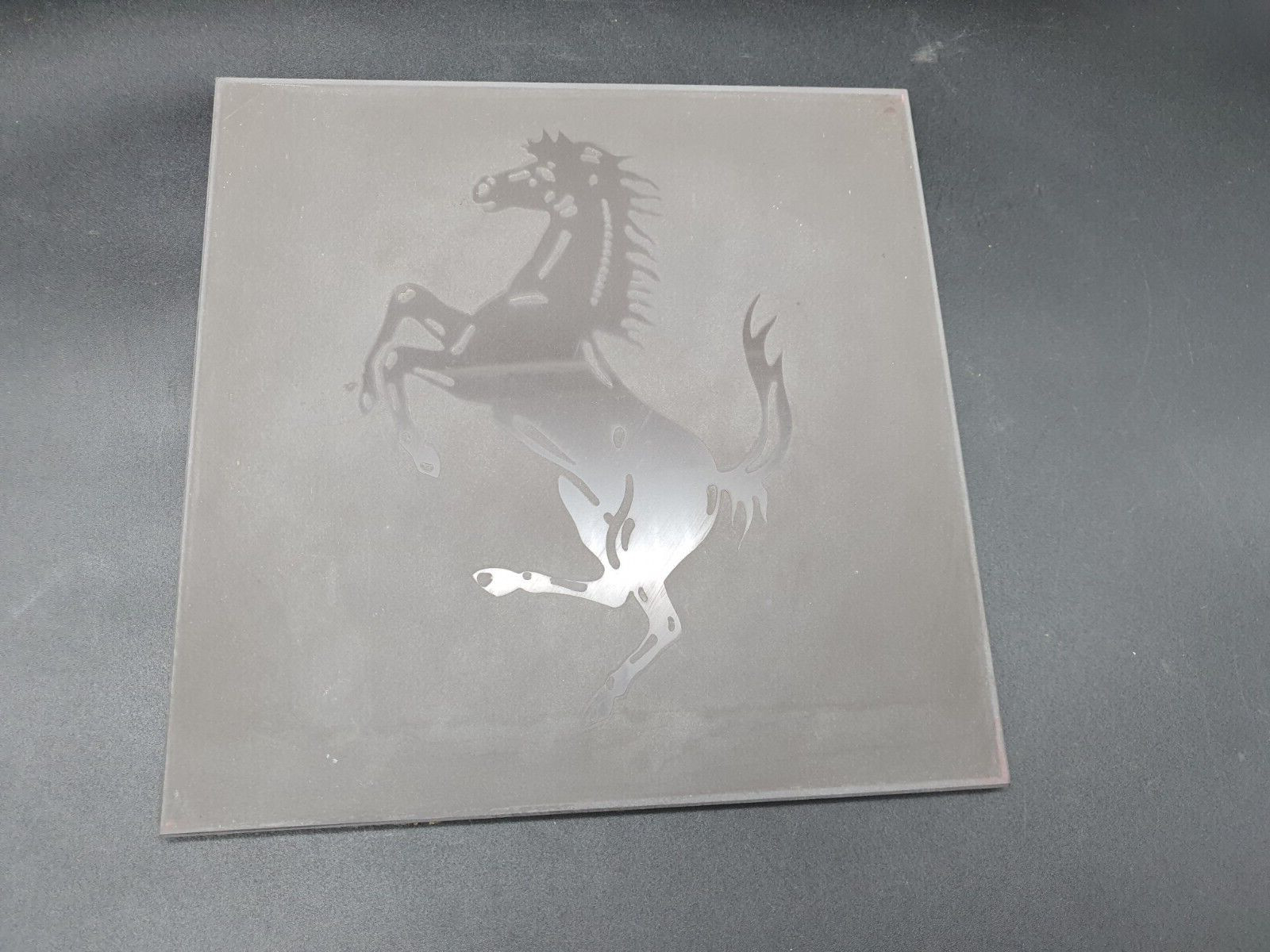 Rare Scuderia Ferrari Cavallino Ceramic tile Italy similar Enzo office grey
