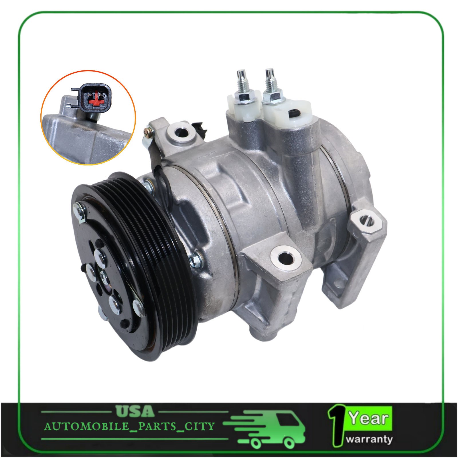 For 2008-2011 Ford Focus, 10-13 Transit Connect 2.0L AC A/C Compressor w/ Clutch