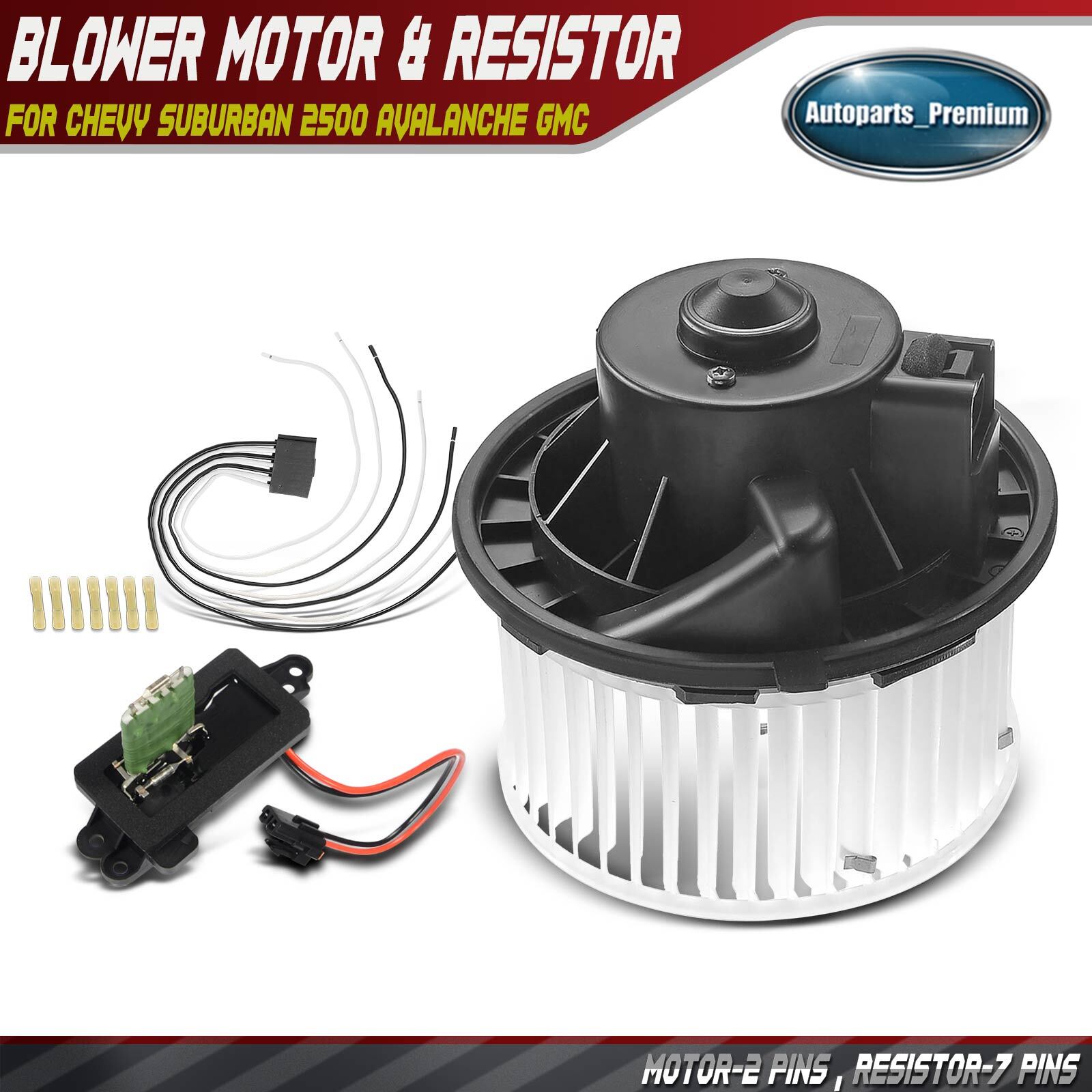 HVAC Blower Motor & Resistor Kit for Chevrolet Silverado 1500 GMC Sierra 1500