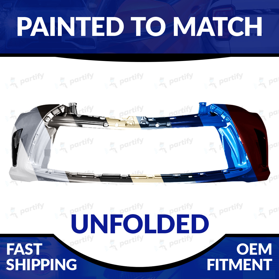NEW Painted 2015 2016 2017 Toyota Camry Unfolded Front Bumper W/O Sensor Holes
