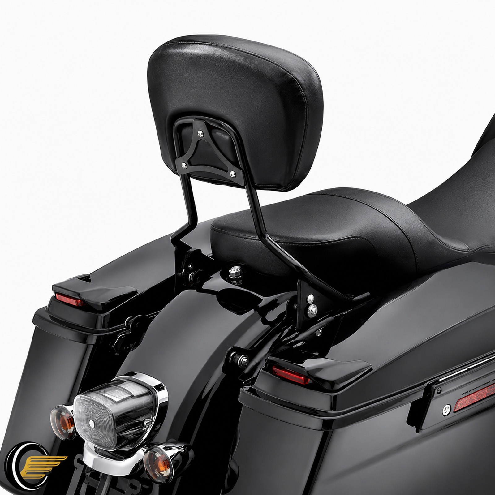 Detachable Passenger Backrest Sissy Bar For Harley Road King Street Glide 09-26