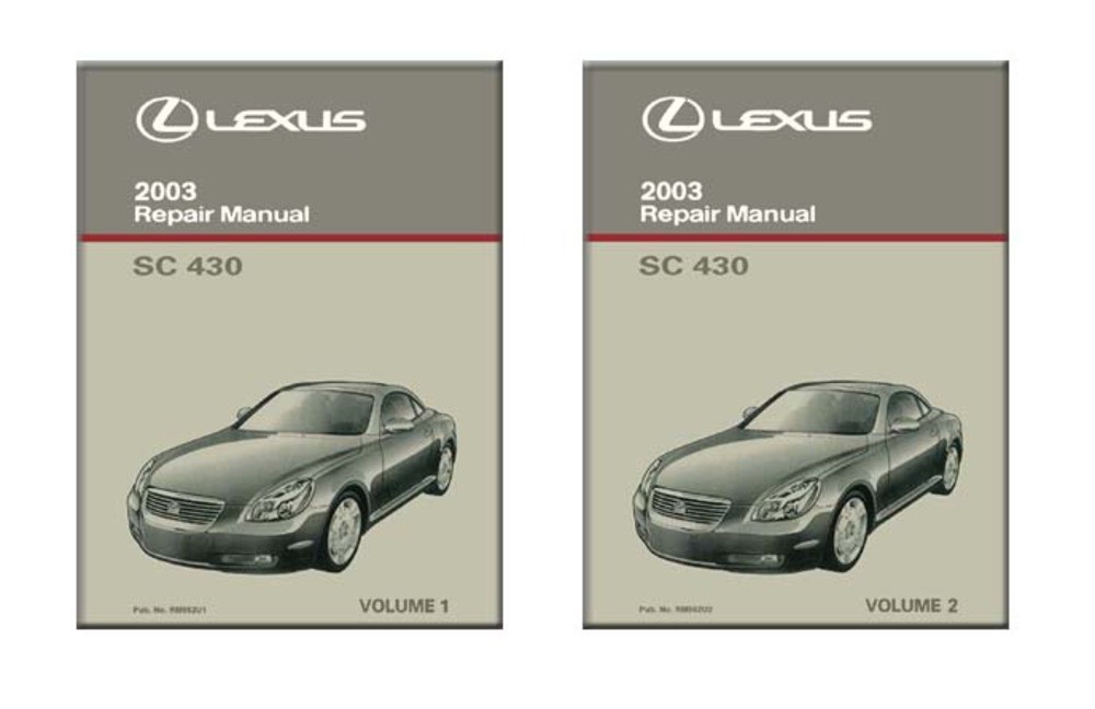 2003 Lexus SC 430 Factory Shop Service Manual