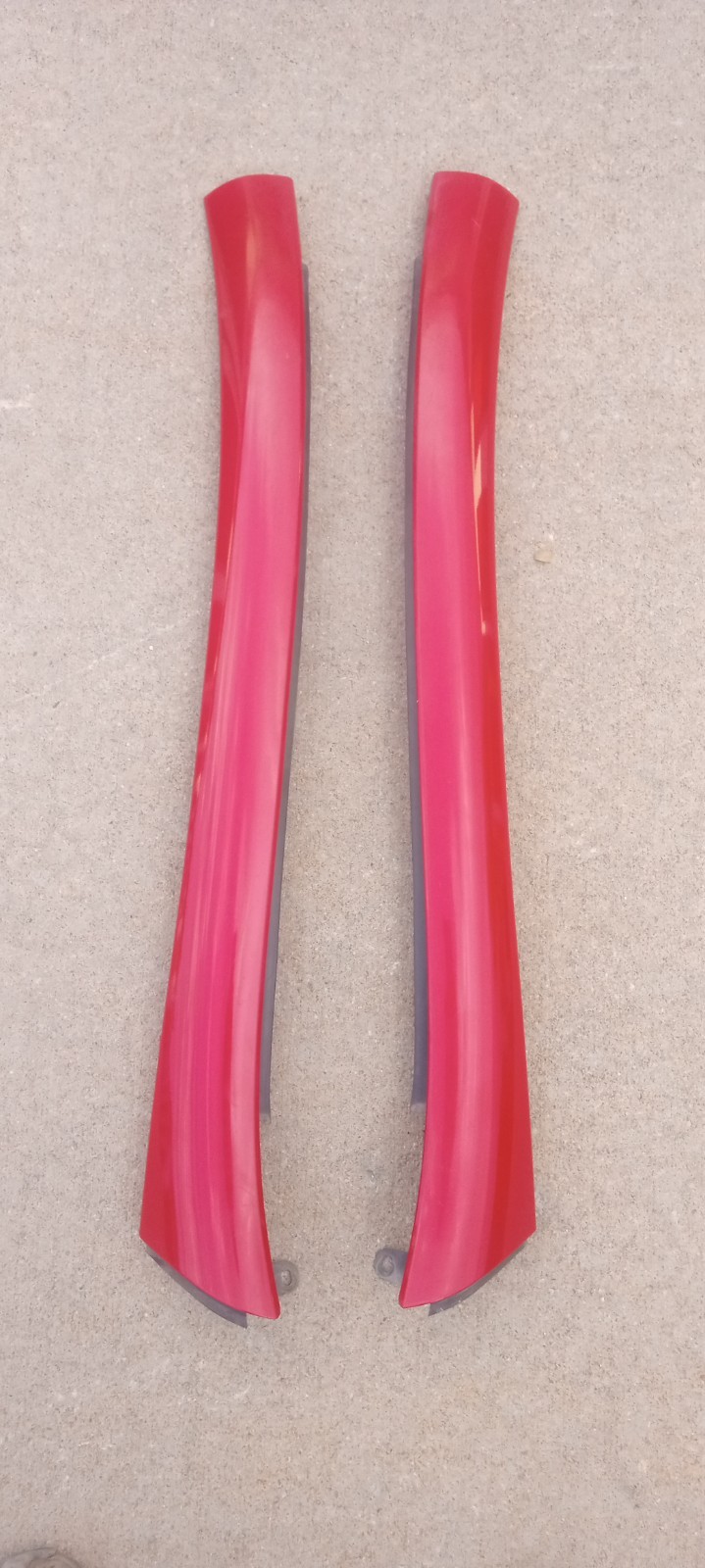 2006-07 Mitsubishi Eclipse PURE RED Left Right Windshield A Pillar Trim Moldings