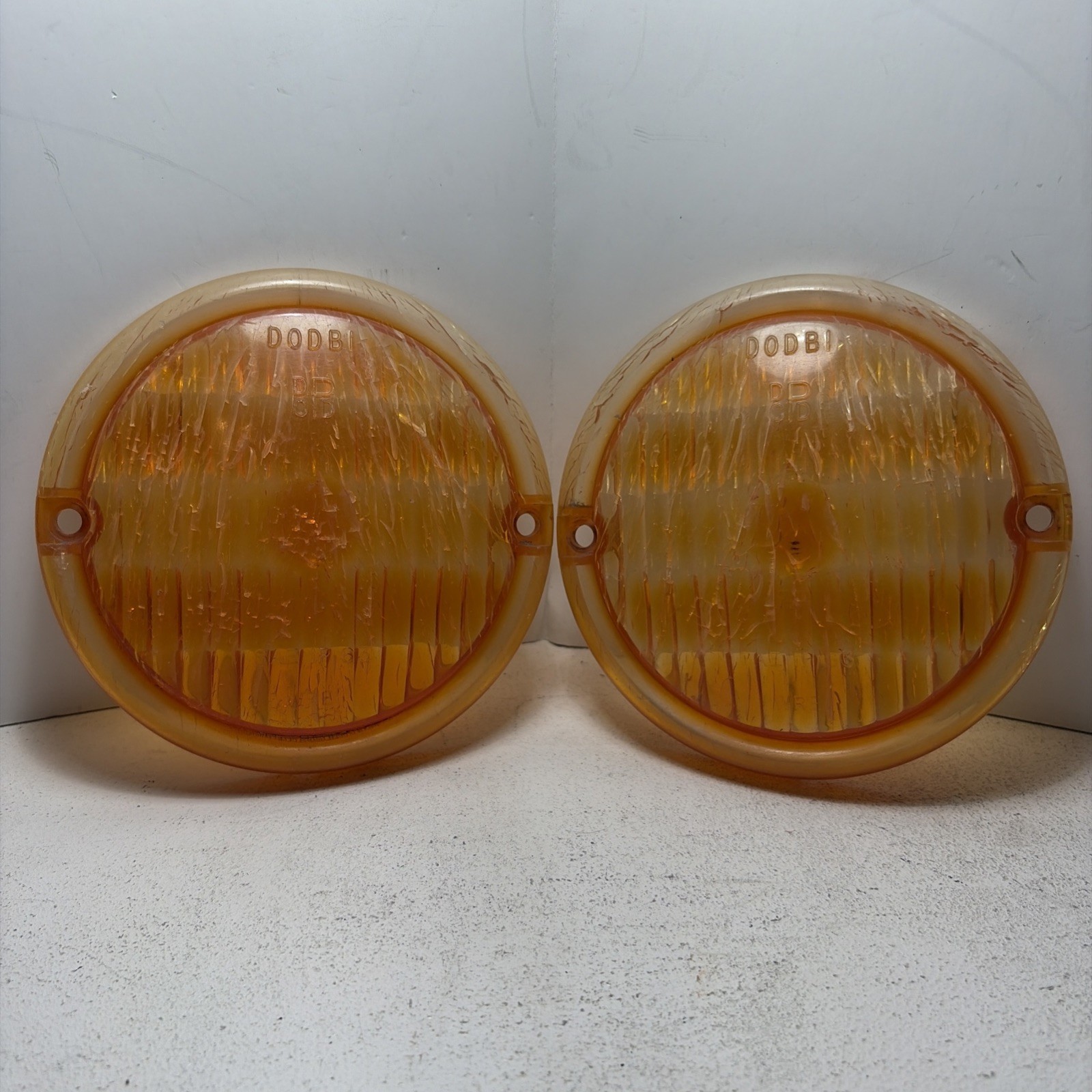 1961-68 Mopar Dodge Truck D100 Turn / Parking Light Pair of Original Lenses