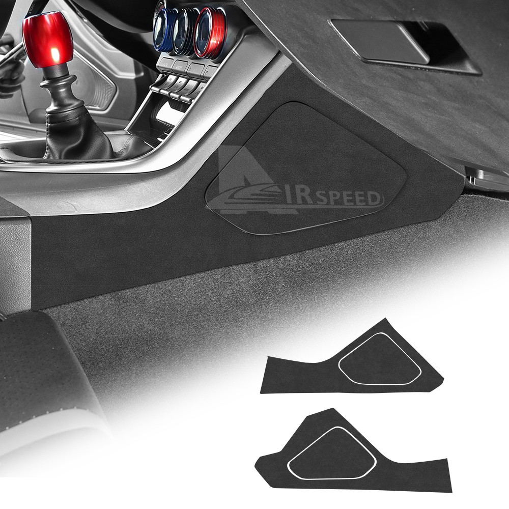 Center Side Knee Panel Stickers Suede Black for Toyota GR86 Subaru BRZ 2021-2026 Center Side Knee Panel Stickers Suede Black for Toyota GR86 Subaru BRZ 2021-2026
