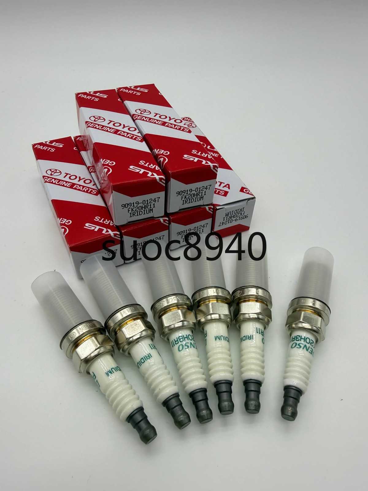 OEM 6Pcs Denso Iridium Spark Plugs 90919-01247 FK20HR11 for Sienna Lexus ES350