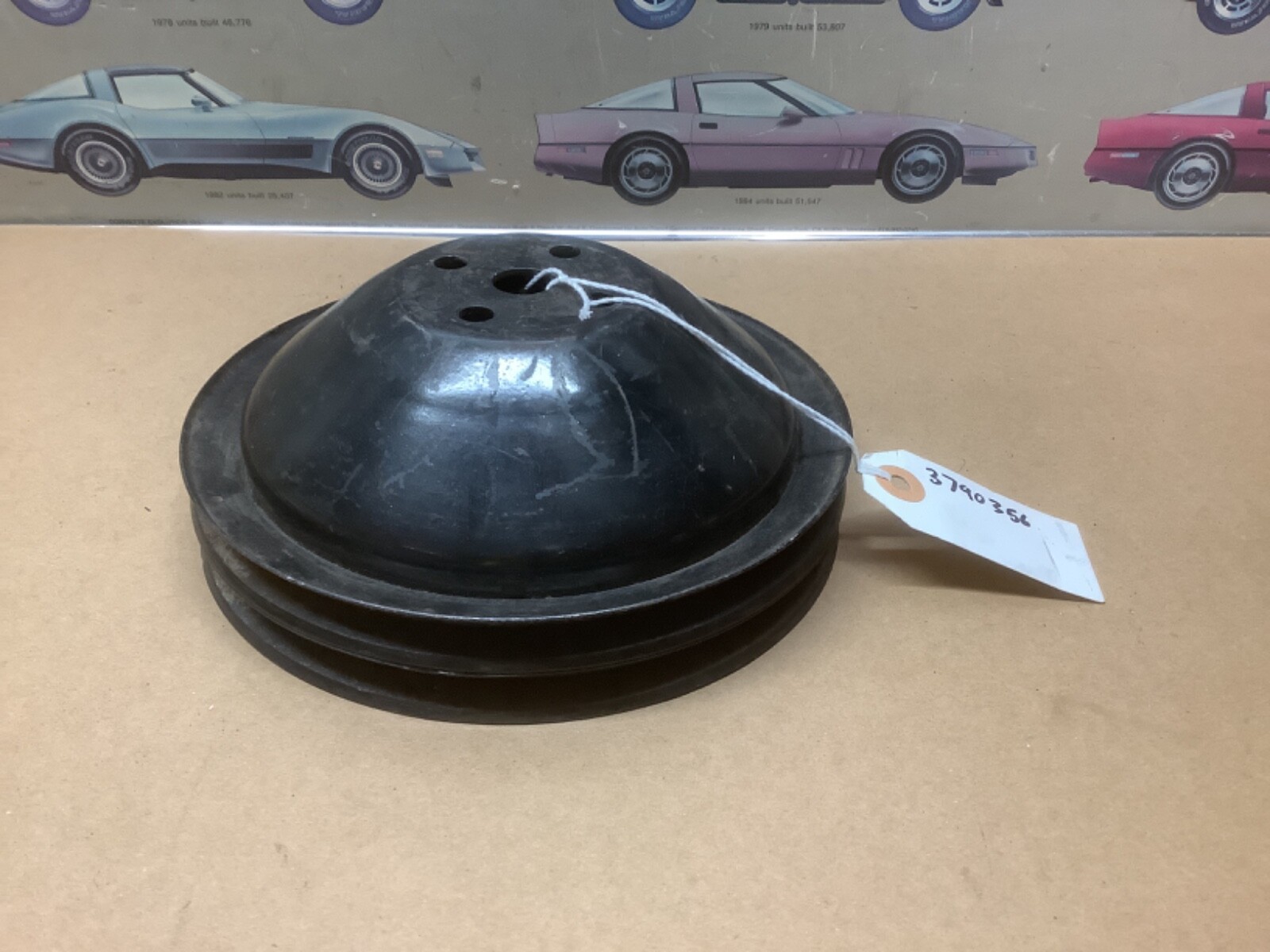 1963-66 Corvette Chevelle SS Impala Z11 Water Pump 2 Groove Pulley 3790356 1963-66 Corvette Chevelle SS Impala Z11 Water Pump 2 Groove Pulley 3790356