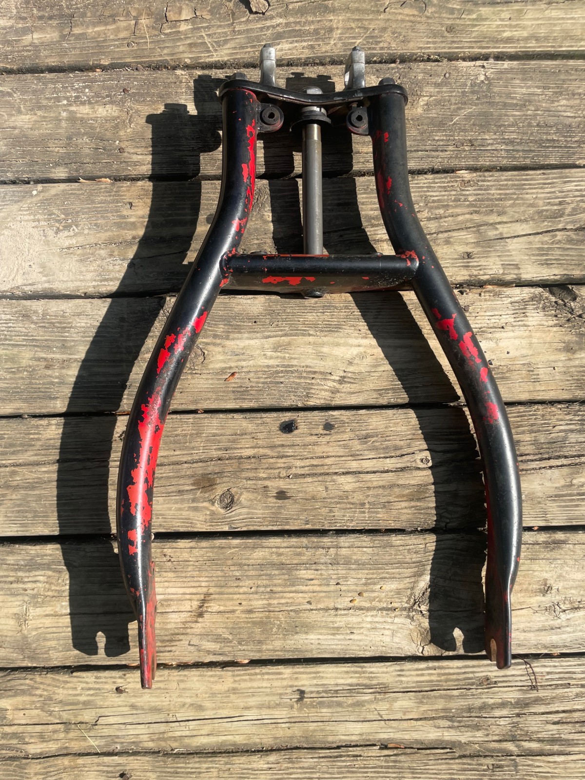1981-1983 Honda ATC 200 Front Forks Triple Tree Assembly OEM 1981-1983 Honda ATC 200 Front Forks Triple Tree Assembly OEM