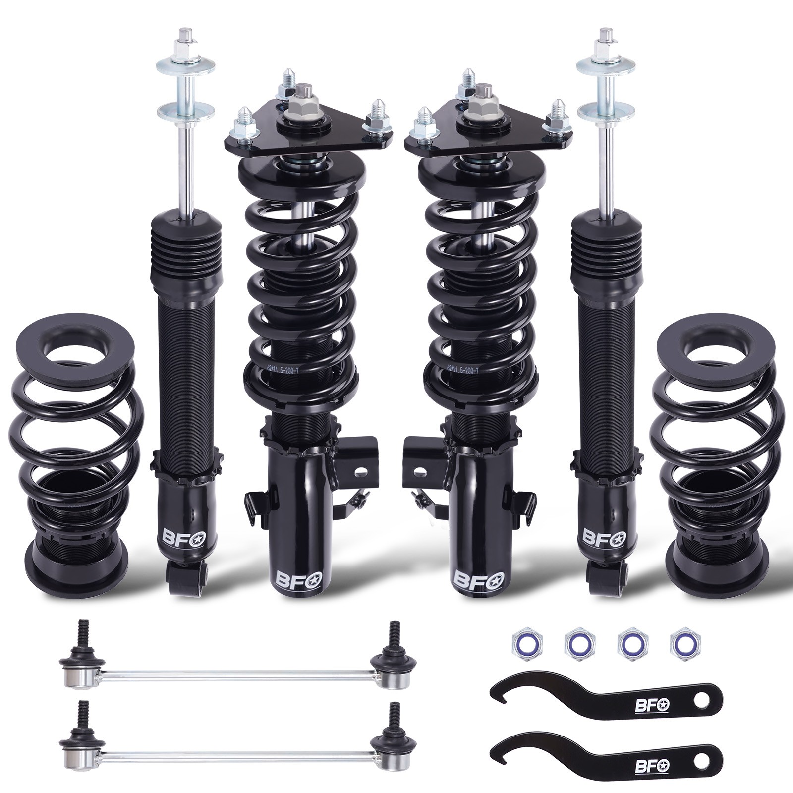 BFO Coilover Shocks Struts Lowering Kit For Honda Civic 2012-2015 Coupe/Sedan