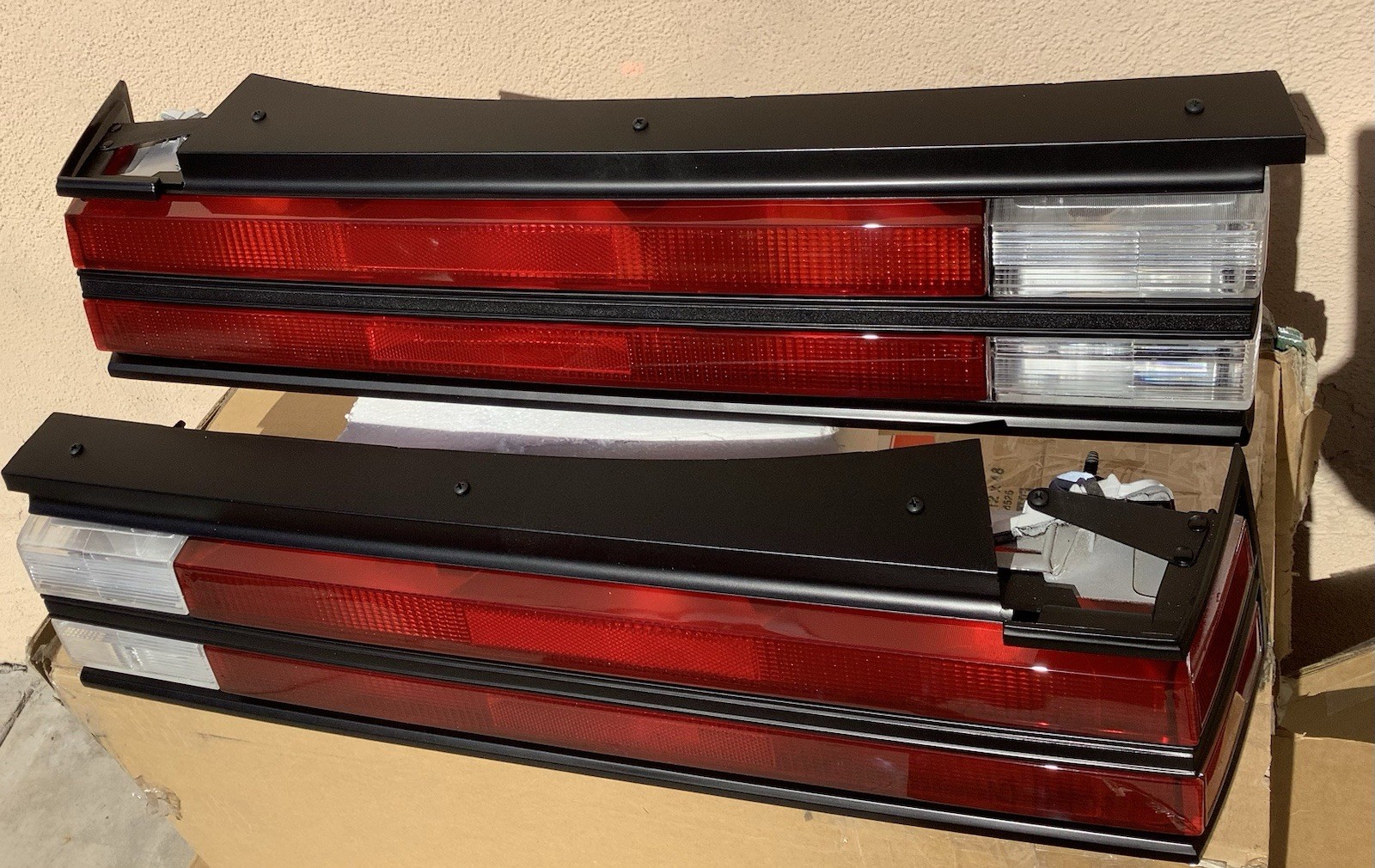 1984-1987 Buick Regal Grand National Tail Lights  Black LH RH OEM Restored