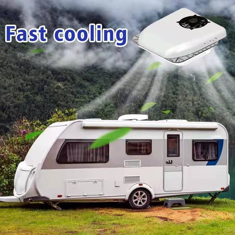 Super Thin 12V Electric Rooftop AC Unit Cooling For RV Camper Truck Trailer