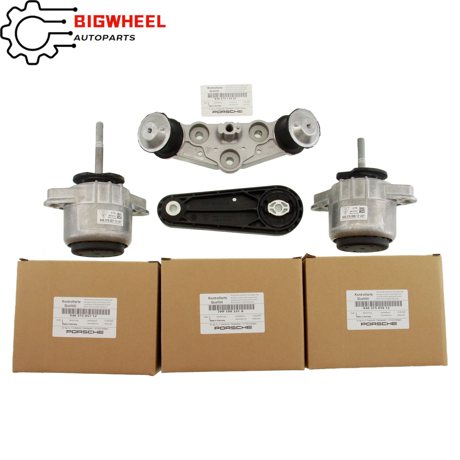 Genuine OEM 4PCS Engine Mount For Porsche Panamera 4.8L 4S S Turbo GTS 2010-2016 Genuine OEM 4PCS Engine Mount For Porsche Panamera 4.8L 4S S Turbo GTS 2010-2016
