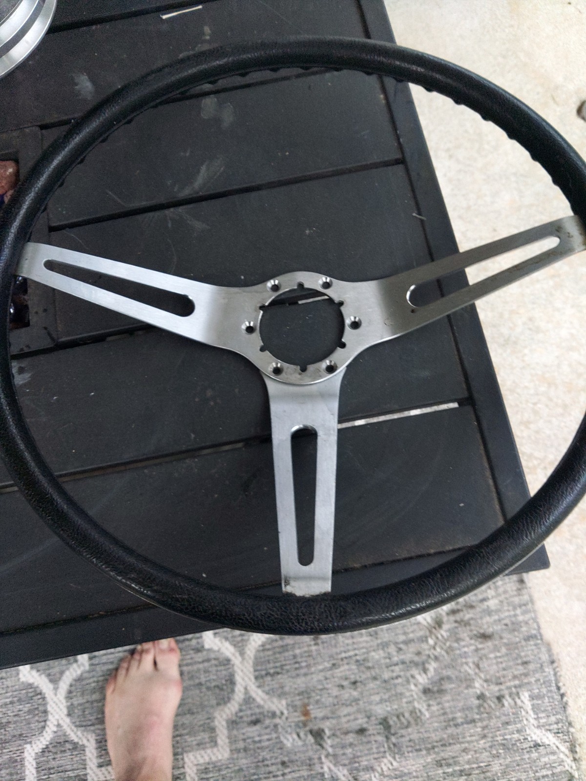 1969-77 CAMARO NOVA CORVETTE SKYLARK USED GM COMFORT GRIP STEERING WHEEL BLACK 1969-77 CAMARO NOVA CORVETTE SKYLARK USED GM COMFORT GRIP STEERING WHEEL BLACK