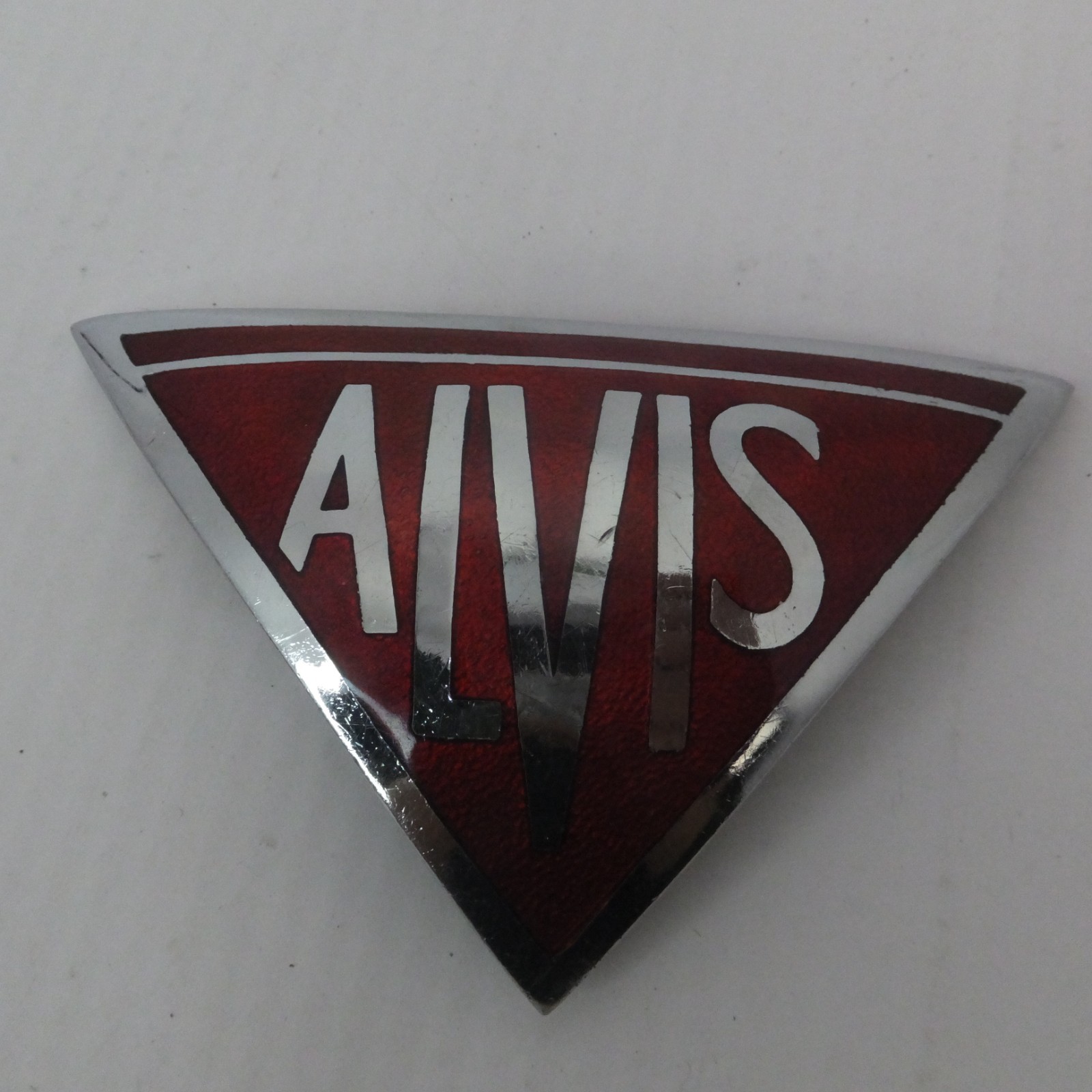 Antique Vintage 1948 ALVIS TA14 Emblem Cloisonne Badge by Fray Ldt. Collectible