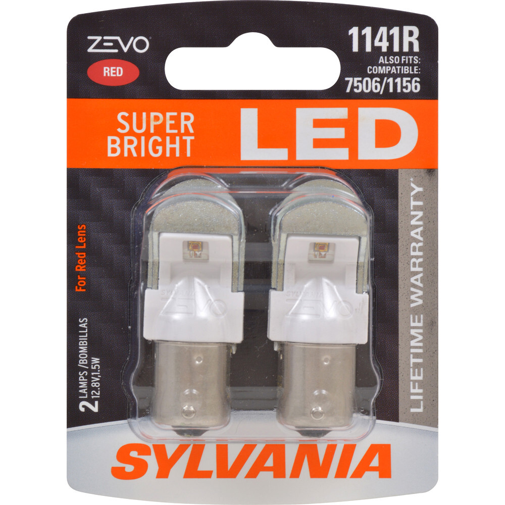 Sylvania Zevo LED 1141R, New Genuine Sealed Pack Also Fits 1156R, 7506R Sylvania Zevo LED 1141R, New Genuine Sealed Pack Also Fits 1156R, 7506R