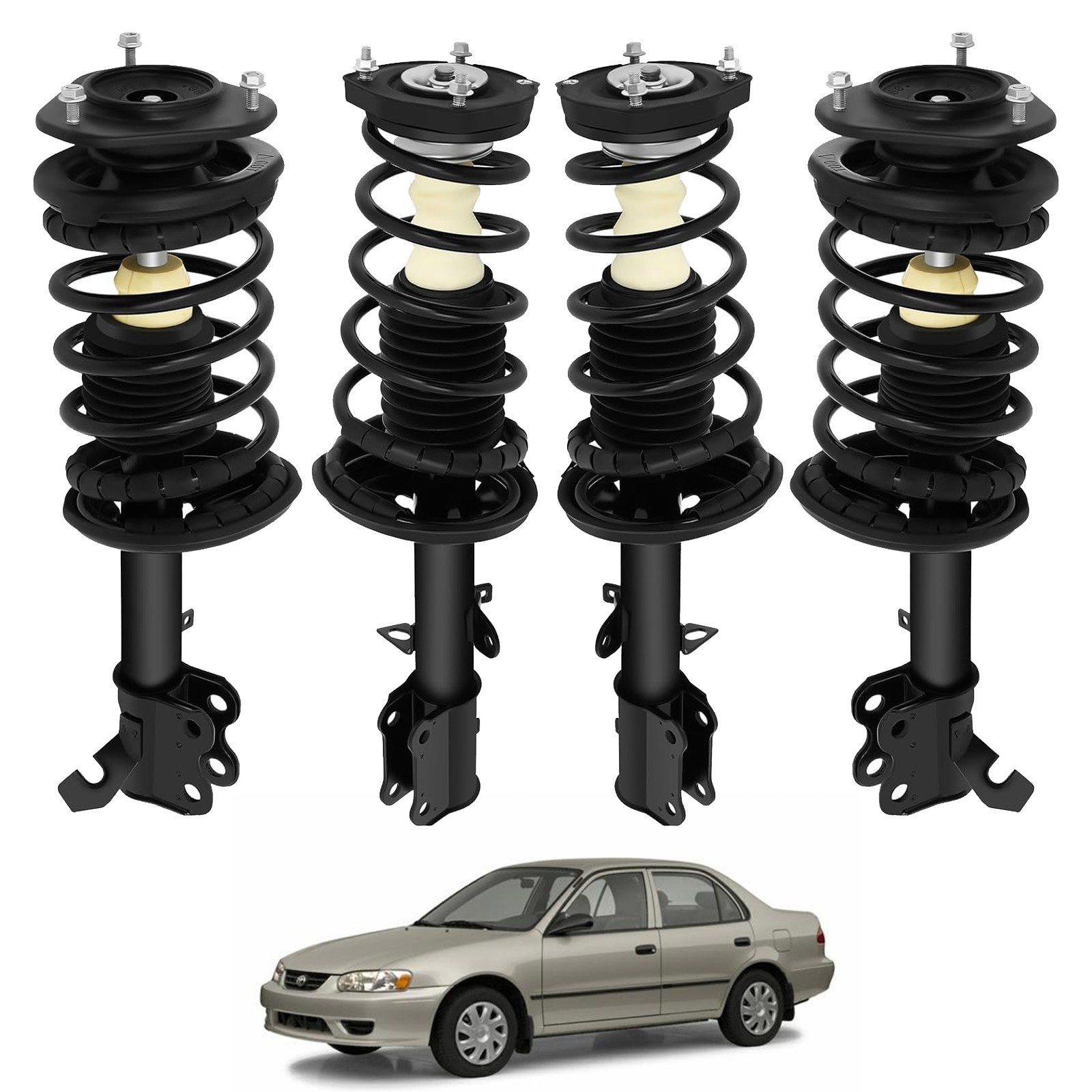 Amortiguadores y puntales delanteros y traseros para 1993-2002 Toyota Corolla OE